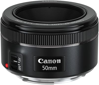 Canon EF 50mm f/1.8 STM Lens for Canon DSLRs – Compact, Lightweight
