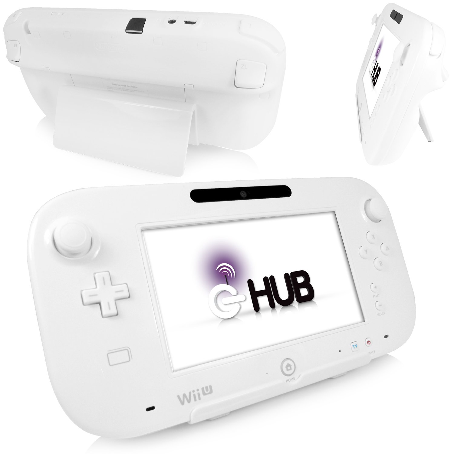 GHUB Stand Mount Cradle for Nintendo Wii U GamePad (WHITE