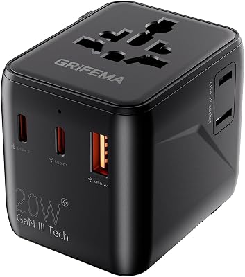 Adattatore universale da viaggio 5 in 1 20W PD
