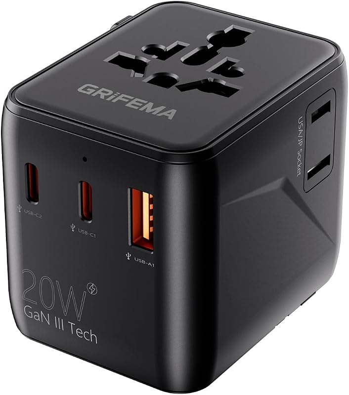 Adattatore universale da viaggio 5 in 1 20W PD — foto 1 di 8