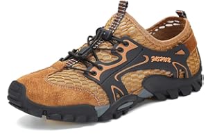 FLARUT Men's Sandals Barefoot Hiking Shoes Quick Dry Breathable Mesh Lightweight Outdoor Training Water Walking Shoes