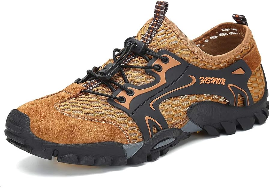 Amazon.com | FLARUT Men's Sport Sandals Outdoor Hiking Sandals Closed Toe Leather Athletic 