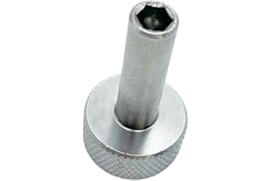 Tuning Wrench for Pedal Steel Guitar – Fits Standard 3/16 Inch Nylon Hex Tuning Nuts – Stainless Steel Knurled Grip – 1 Pack