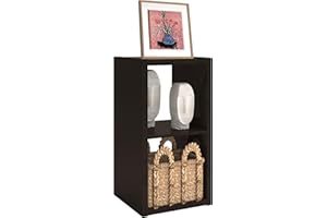 CTESNE【2026 Thick Border Wood】 2 Cube Storage Organizer Bookcase with Anti-Tipping Kits Open Back Shelf (11 * 11 Unit Cell Ch