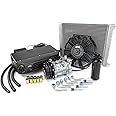 New A/C universal kit underdash compressor complete air conditioner 12V