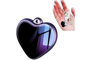 Heart Pendant Voice Recorder - 200h Storage AI-Powered Voice-to-Text Recorder with HD Noise Reduction, Voice Activation & Aut