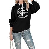 FASHGL Women Waymaker Sweatshirt Miracle Worker Promise Keeper Hoodie Christian Faith Pullover Hooded Long Sleeve Top