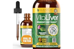 REJUVICA HEALTH VitaLiver - Liver Health Supplement - Support Liver Cleanse & Detox - Liquid Delivery for Absorption - Milk Thistle, Artichoke, Chanca Piedra, Dandelion & More!