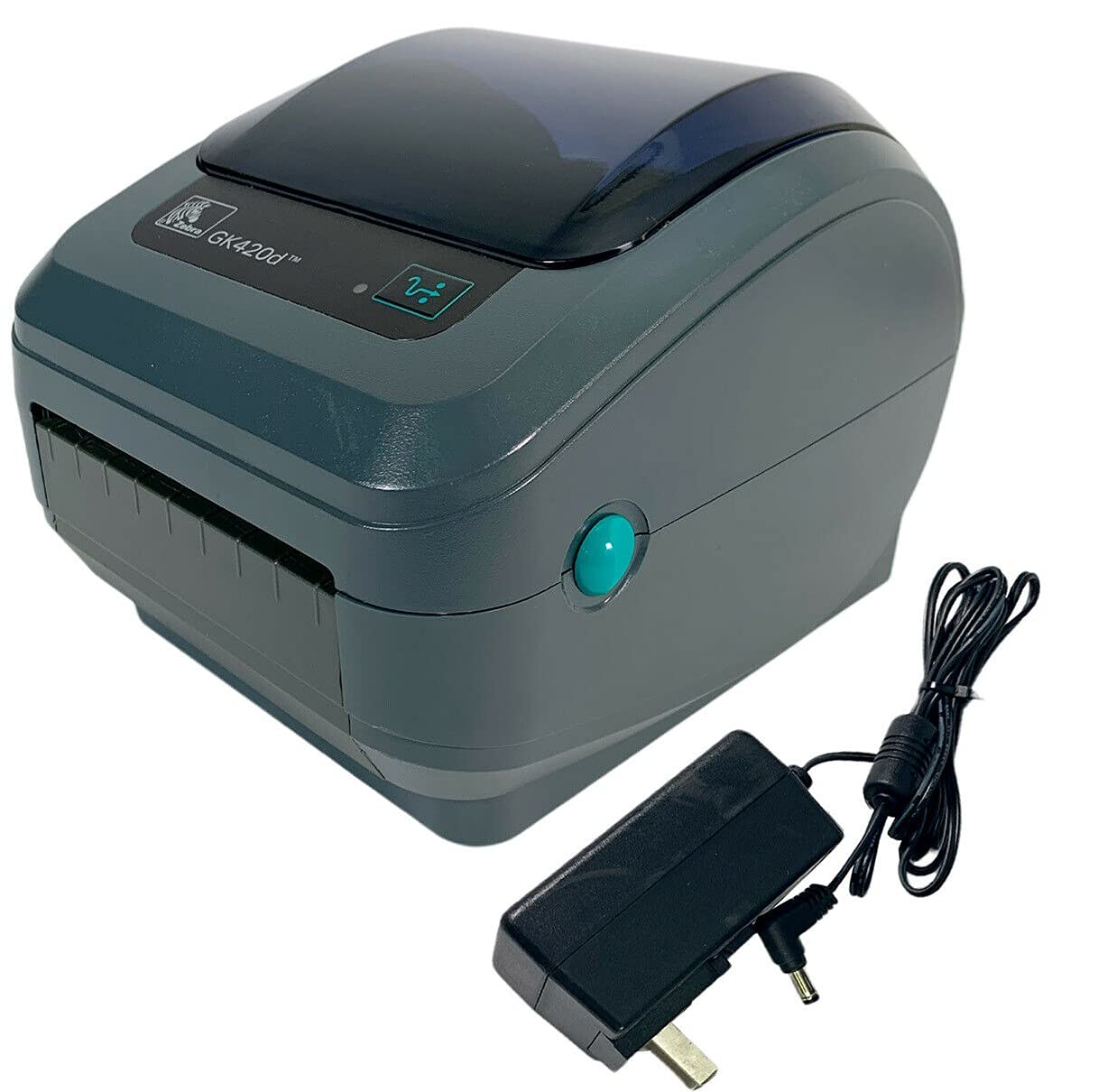 Photo 1 of Zebra GK420d Direct Thermal Barcode Printer USB LAN GK42-200210-000 with Adapter (Renewed)