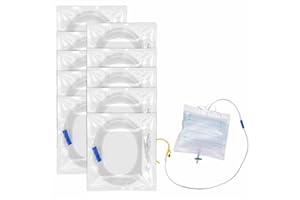Urine Bag Extension Tube, Flexible Drainage Tubing with Universal Connector and Clamp for Care Accessories and Storage System