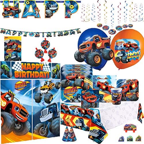BLAZE AND THE MONSTER MACHINES PARTY THEME FOR UP TO 8 GUESTS