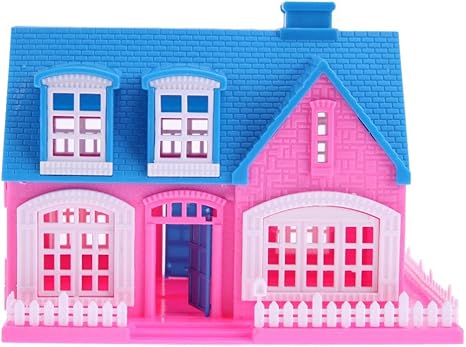 small plastic toy houses