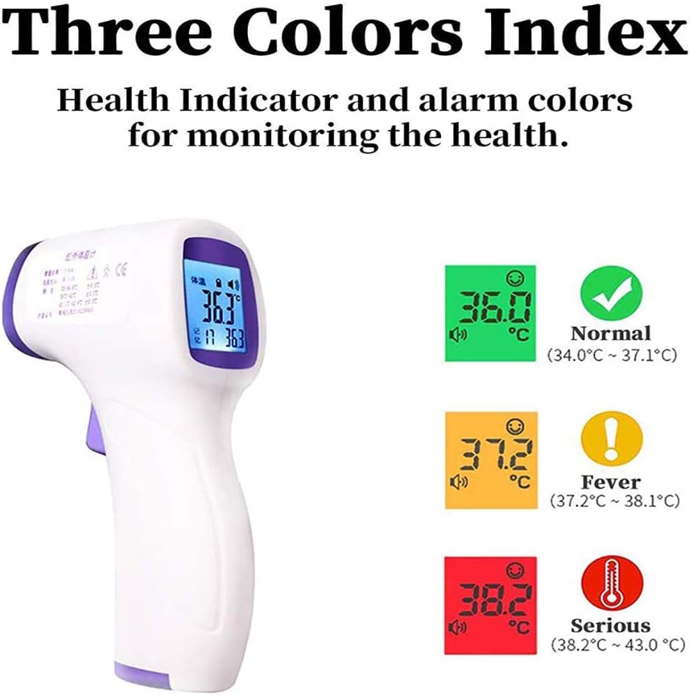 JYY Digital Infrared Baby Thermometer, Ear and Forehead Thermometer, No Touch Instant Results Ear and Forehead Thermometer Forehead Gun