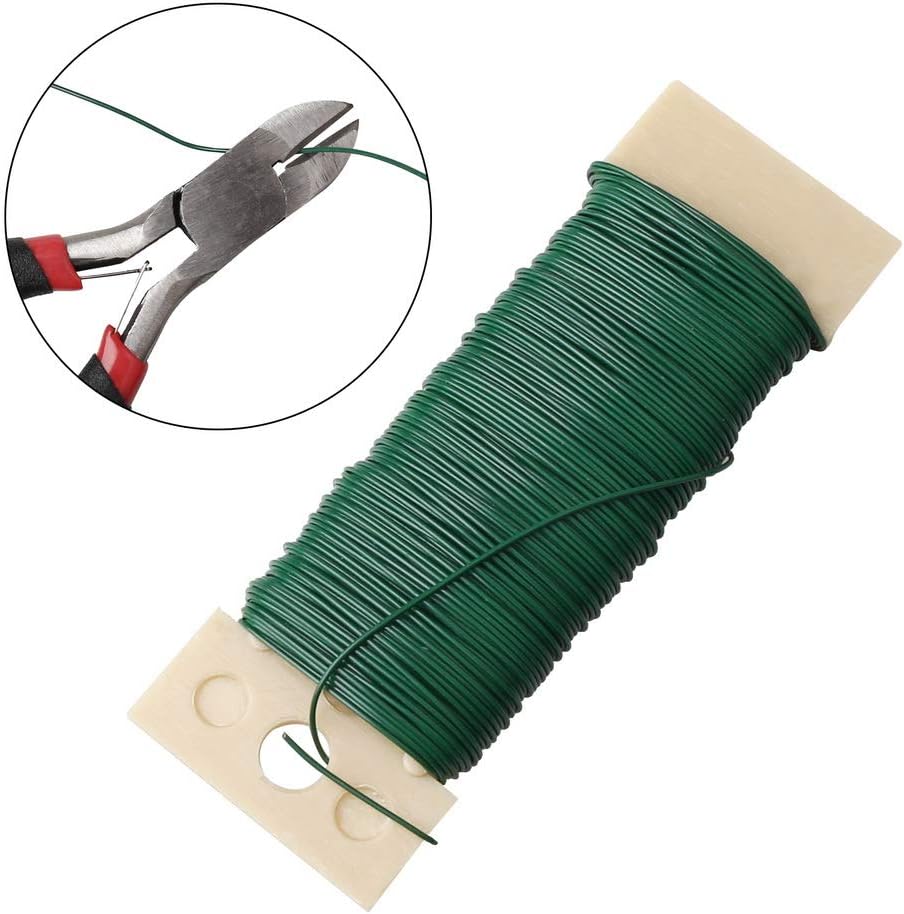 Nuoshen Floral Arrangement Kit - Tapes, Wraps, Wire Cutter, Green Tape, 22 & 26 Gauge Stem Wire for Bouquet Wrap Florist - Image 5