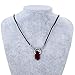 LUREME Vintage Pendant Necklace Perfect Amulet Gift Costume Jewelry-Red (nl005564-1)
