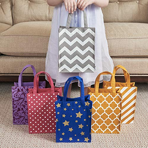 image for Illumen Fabric Gift Bags and Reusable Gift Bags, Free Greeting Cards, 