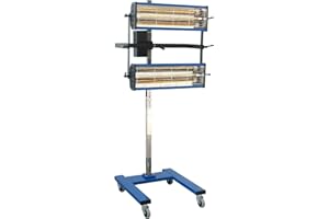 pakowin Infrared Paint Curing Lamp, 2100W 110V Short Wave Infrared Paint Drying Light with Timer (1-60min), Car Bodywork Repair Paint Dryer