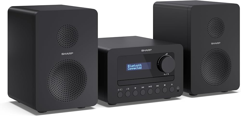Sharp XL-B514 Tokyo Modern Hi-Fi Micro System with FM Tuner Bluetooth Black