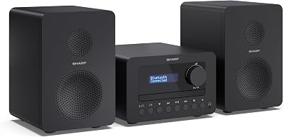 Sharp XL-B514 Tokyo Modern Hi-Fi Micro System with FM Tuner Bluetooth Black