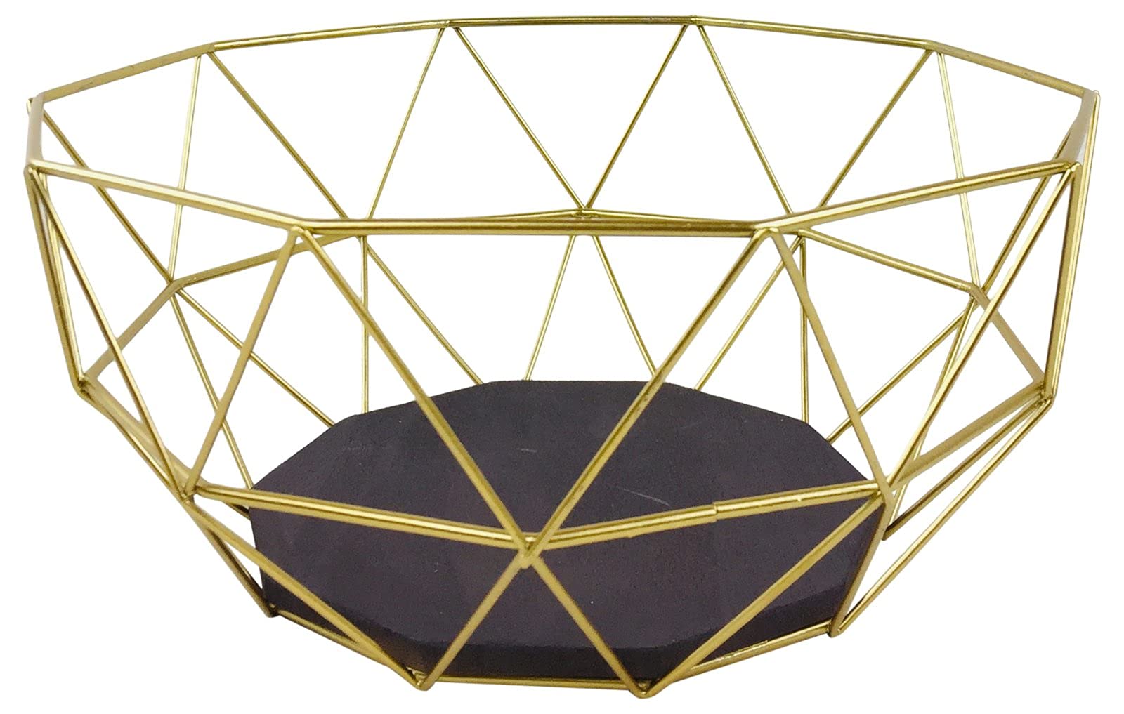 Sifocn Geometric Golden Wire Basket