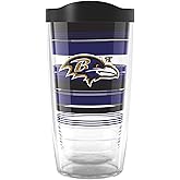 Tervis NFL Baltimore Ravens - Hype Stripes Made in USA Double Walled Insulated Tumbler Travel Cup Keeps Drinks Cold & Hot, 16oz, Classic
