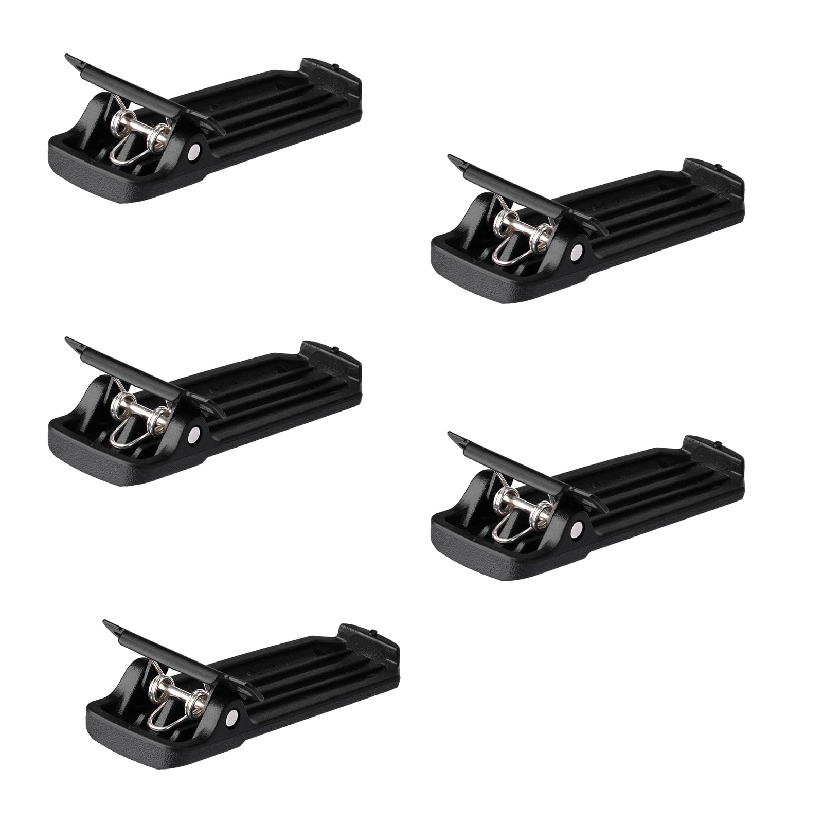 Bingfu Walkie Talkie Two Way Radio Belt Clip Replacement Compatible with Baofeng H-777 BF-666S BF-777S BF-888S UV-5R UV-5RA UV-5RB UV-5RC 5RD 5RE 5RE+ Two-way Radio Series Model Radio,5-Pack