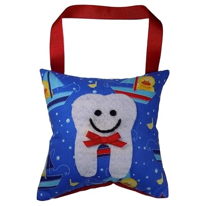 Amazon Com Tooth Fairy Pillow Keepsake Boy S Pillow Blue And Red