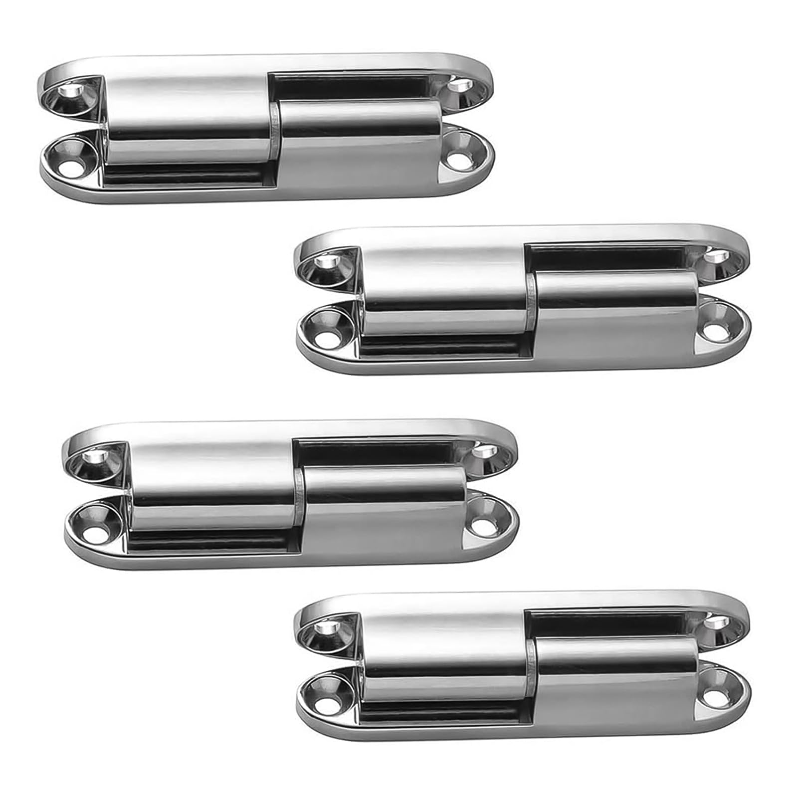 0XBIT Door Hinge 4 Pieces Heavy Duty Hinges, Removable Hinge, Gate Hinges for Wooden Gates, Rotatable, Suitable for Cabinet Doors, Room Doors