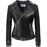 Fashion SX Womens Gothic Faux Suede Leather Jacket Long Sleeve Zipper Short Moto Biker Coat