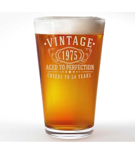 Vintage-Bierkrug Aus Glas, 473 Ml – Geätztes Design '1985', Perfekt Als 40. Geburtstagsgeschenk