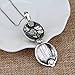 LUREME Elena's Vervain Pendant Anti-Vampire Locket Necklace Silver Plated (01003583)