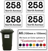 Stickers Limited Personalised Wheelie Bin Decals 4 x 150x100 mm PBN01
