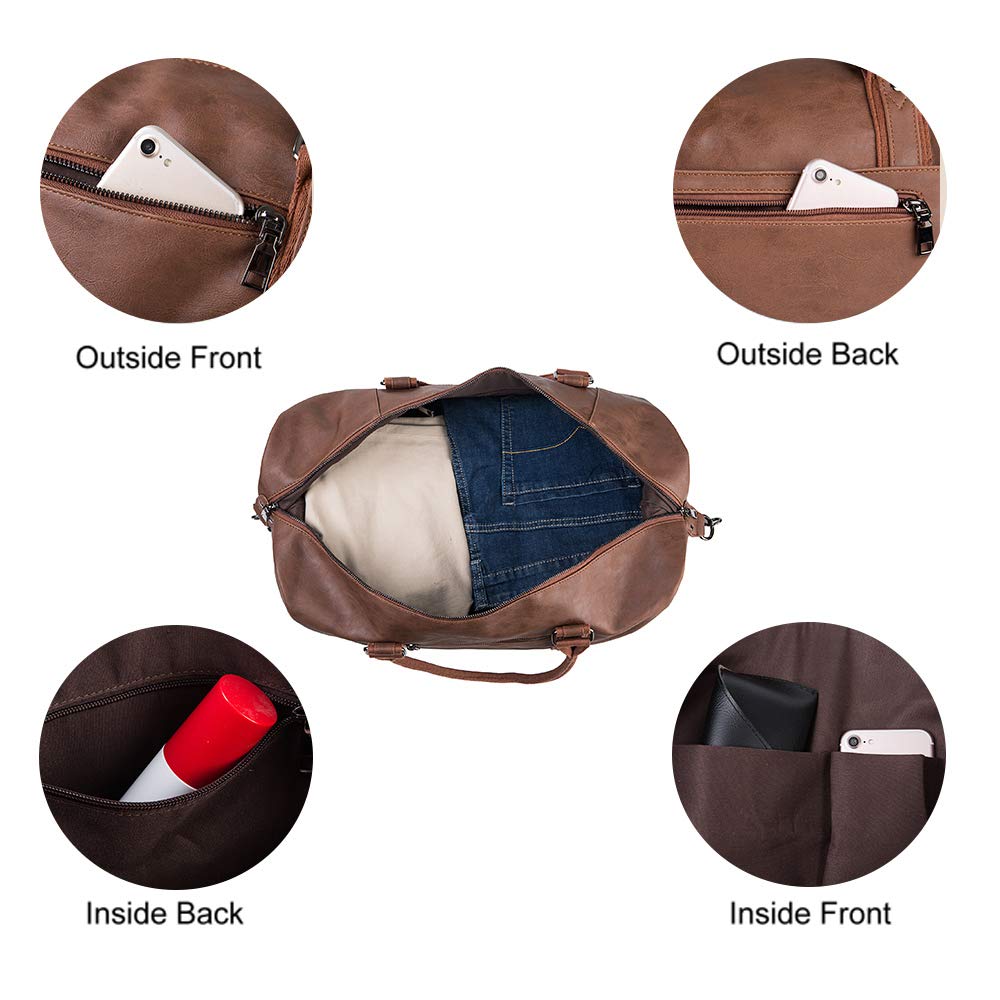 Weekender Overnight Bag Carry On Bag Travel Bag with Shoe Pouch