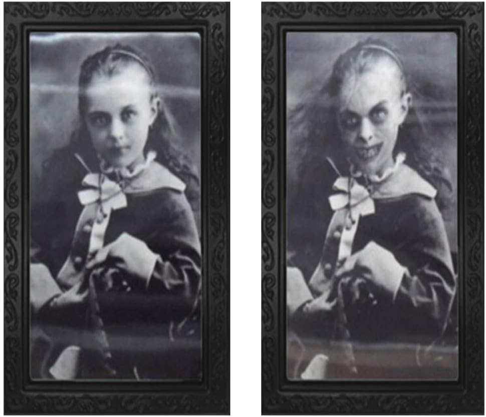 Ornament Hooks - IAMAGOODLADY Halloween Decor - Halloween Party Decorations,Horror Picture Lenticular 3D Changing Face Scary Portraits 50% Percent Stuff Scary Party Supplies