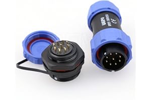 Eonvic Weipu SP21 9 Pin Panel Mount Aviation Plug Socket Waterproof IP68 Connector Cable Industrial Circular Solar Electrical Connector