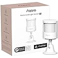 Aqara Motion and Light Sensor P2, Motion Detector with Light Sensor, Matter Over Thread, Requires 2-in-1 Matter Controller & Thread Border Router, Supports Apple Home, Alexa, SmartThings