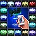 KINGWILL LED Submersible Lights, 16 Colors Changing Underwater Lights, Battery Powered Pond Lights with IR Remote Controller, Waterproof Light for Hot Tub, Fountain, Pond, Fish Tank, Aquarium, 2 Packs