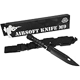 [リベルタ]LIBERTA ゴム製ダミーナイフ M9モデル ケース付 コスチューム用小物 ブラック 全長約295mm