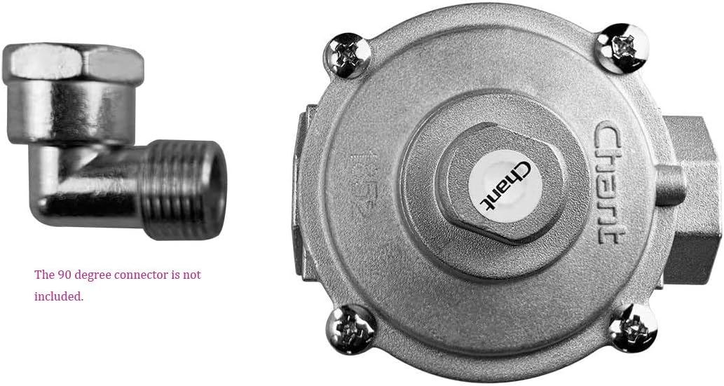 Gas Pressure Regulator, GASLAND Chef 1/2" NPT In/Out Gas Pipe, 1/2 PSI(3.5 kPa) Gas Inlet LPG10"WC. & NAT5"WC. Gas Pressure Regulator for Liquefied Propane and Natural Gas, Easy To Install: Home Improvement