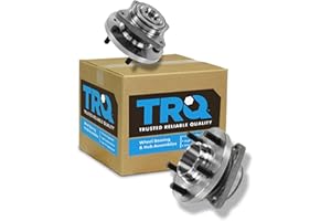 TRQ Front Left and Right Wheel Bearing and Hub Assembly Set 2 Piece Compatible with 2004-2009 Toyota Prius