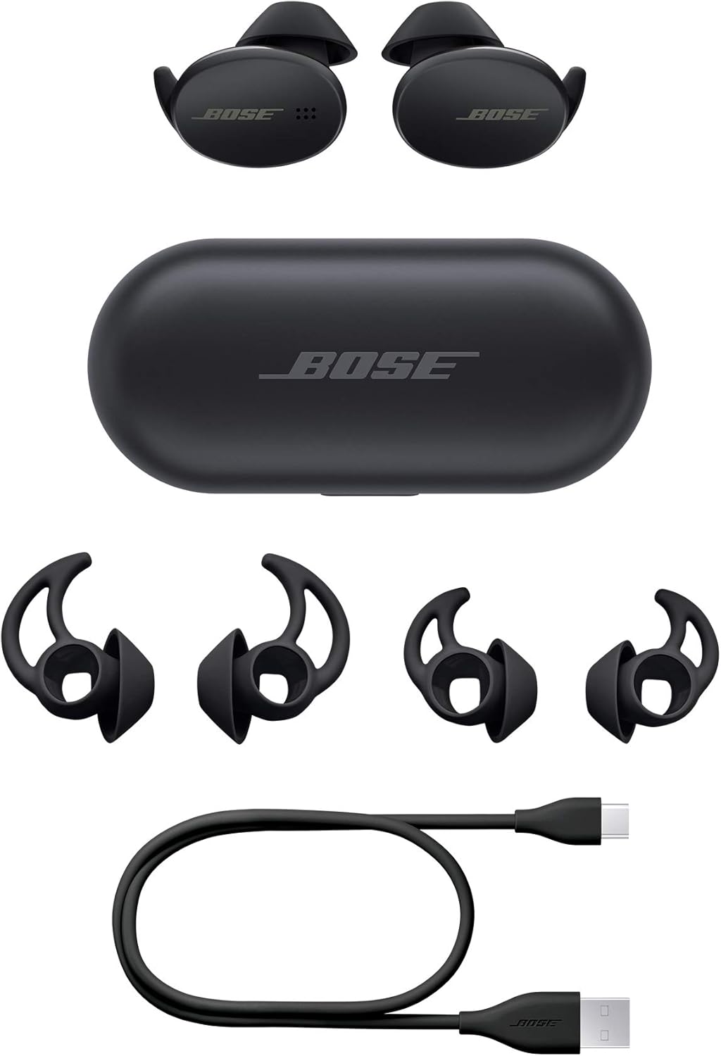 Bose Sport Earbuds - True Wireless Earphones (Bluetooth Headphones for Workouts and Sports), Triple Black: Electronics