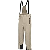 Mapamyumco Mens Snow Bibs Waterproof Stretch Ski Pants Insulated Snowboard Pant with Detachable Suspenders for Outdoor Hiking