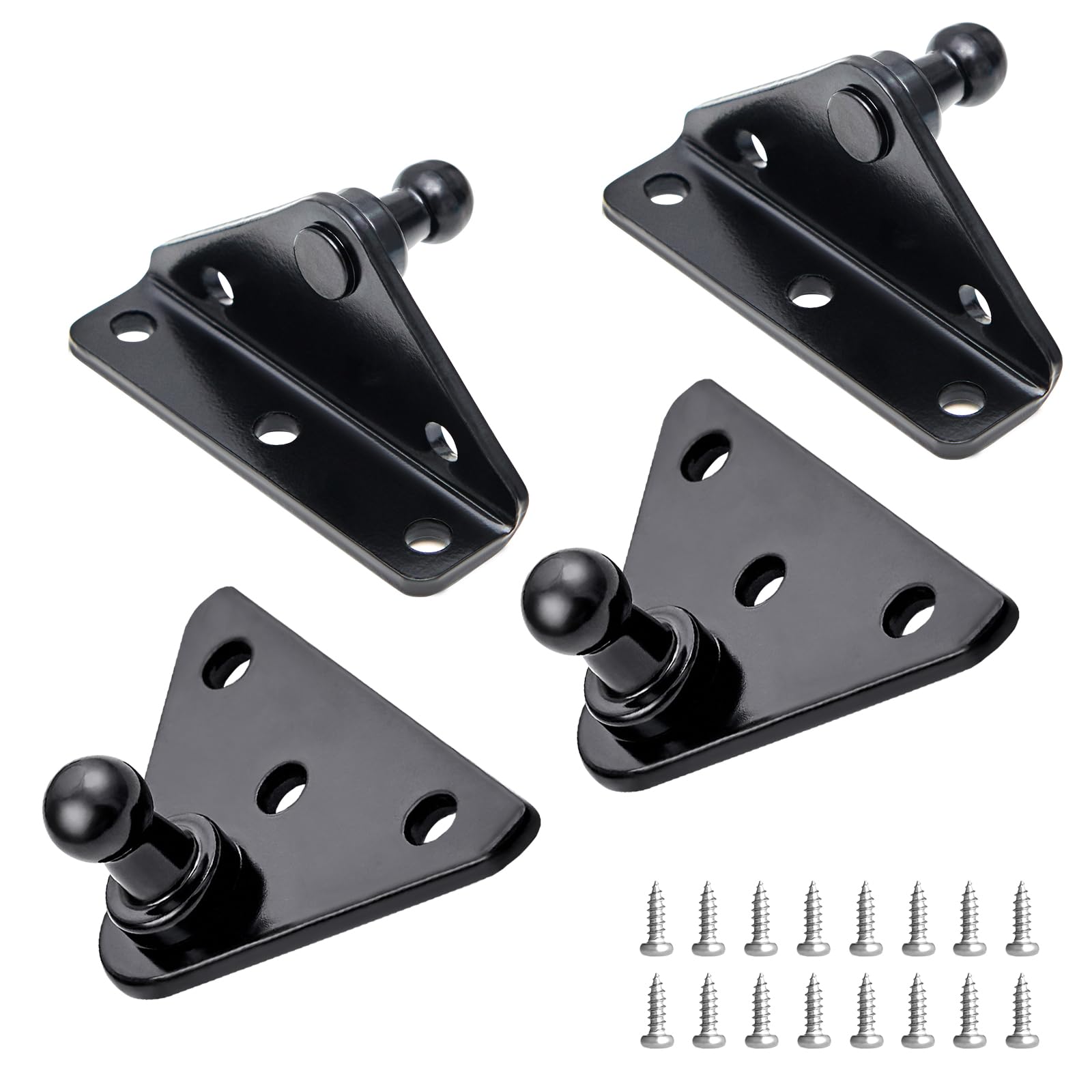 Photo 1 of HUOPO 10MM Ball Stud Mounting Bracket for Gas Struts Shocks Spring Lift Support Prop, Black 4PCS