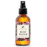 Rose Water Spray for Face by Baja Basics - Pure, Organic Rosewater Facial Toner for Hair and Aromatherapy Large 4 oz