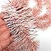 PEPPERLONELY 36 FT Christmas Tinsel Garland Classic Christmas Decorations, Rose Gold/White Pink