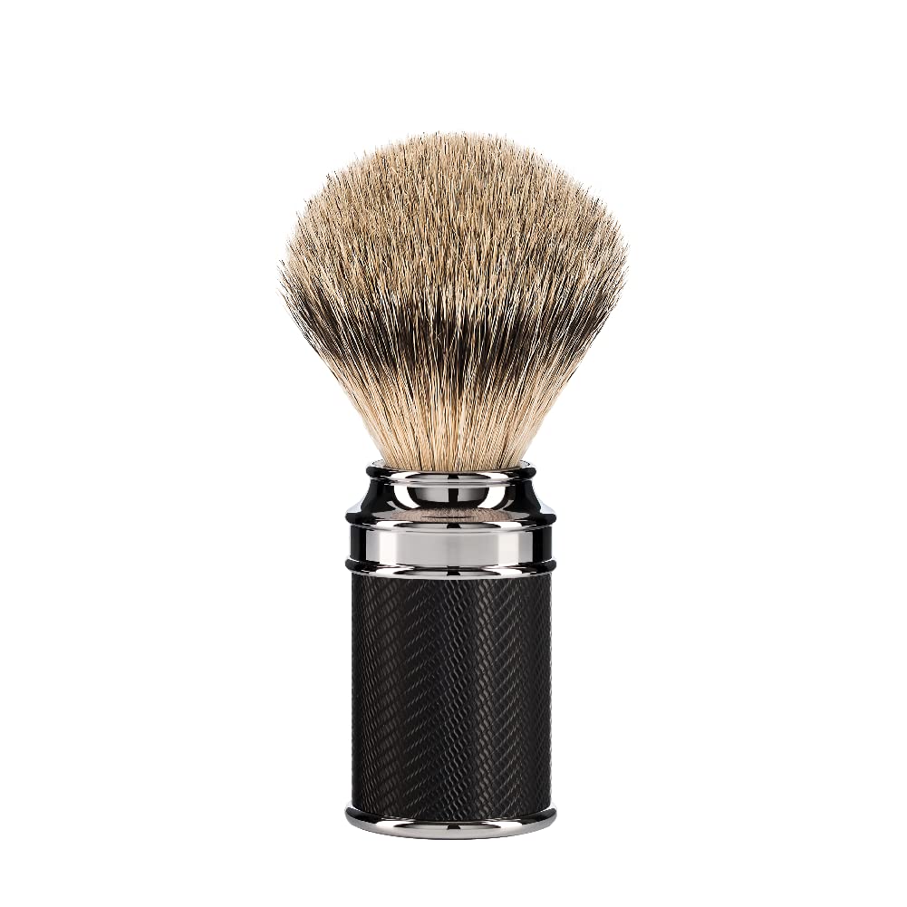 MÜHLE Traditional Silvertip Badger Shaving Brush, Black