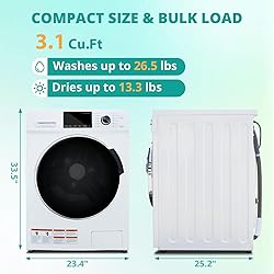 Washer and Dryer Combo, 3.1 cu.ft, Apartment