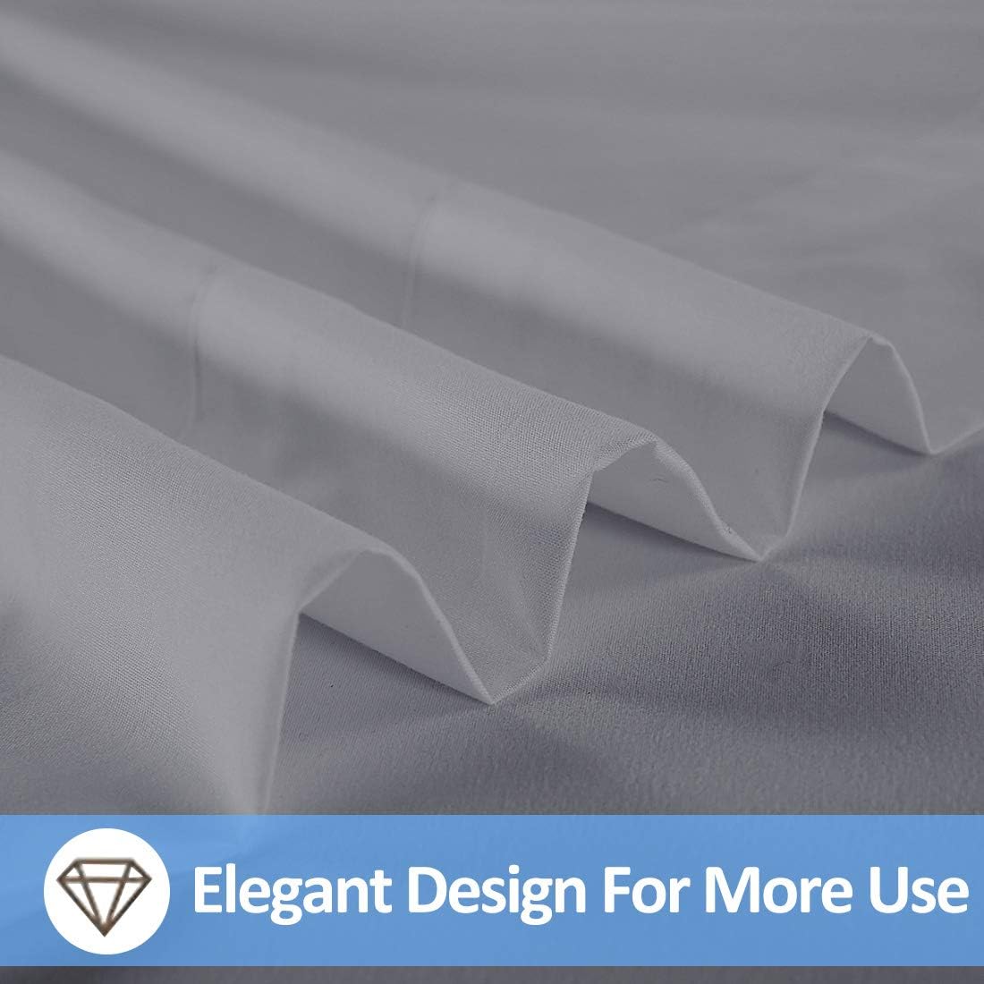 Balichun 6 Pack Flat Sheet Set -Premium Quality Sheet Soft and Breathable Wrinkle, Fade Resistant Bed Top Sheet for Hotel and Hospital Use,Twin Size Grey: Home & Kitchen