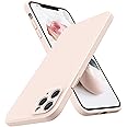 SURPHY Design for iPhone 11 Pro Max Case with Camera Protection, Straight Edge Design Liquid Silicone Slim Case, Light Pink