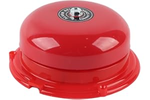 ZAICOLER 4" 100dB Internal Strike Metal Fire Alarm Electric Bell, Pure Copper Coil Anti Interference Electroplated Shell Easy